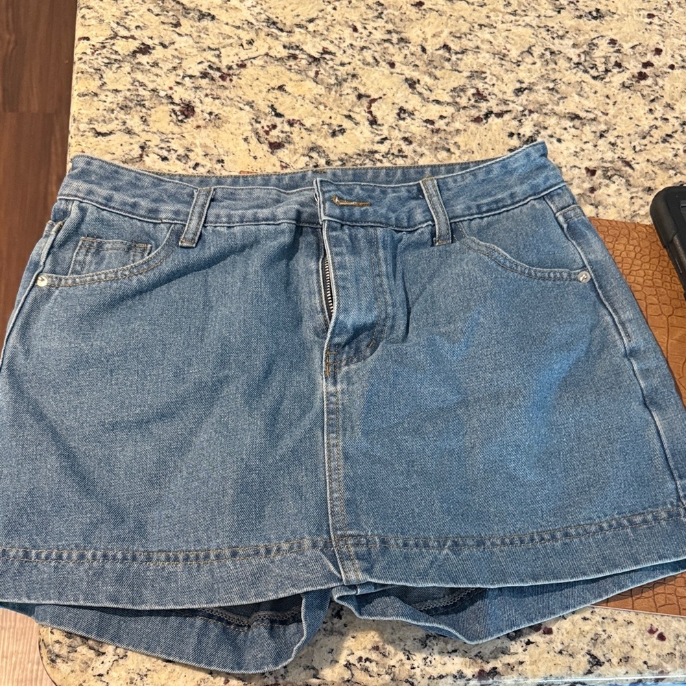 Blue Denim Skirt
